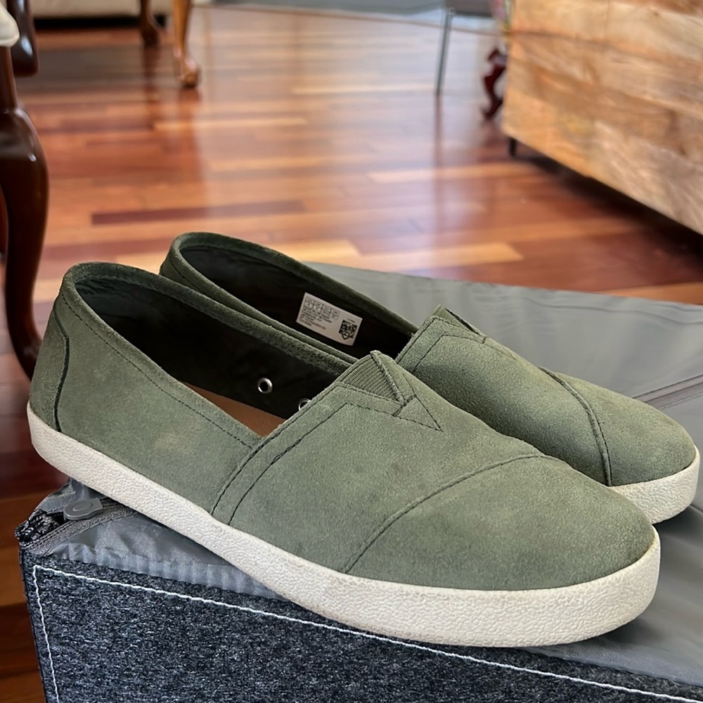 Toms Pine Silky Suede Slip On Sneakers